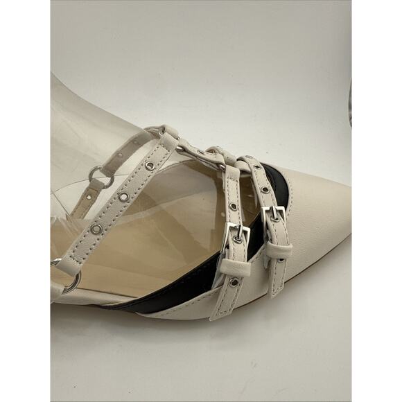 Nine West Womens Aweso Off White Adjustable Ankle Strap 7.5 M NWB - Picture 5 of 9